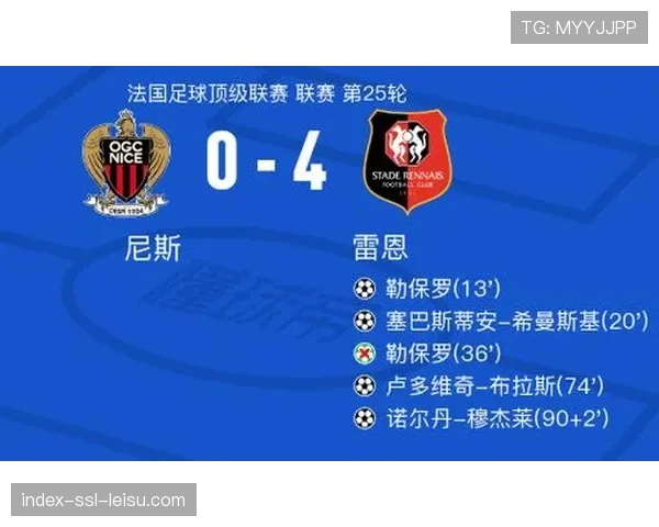 雷恩0-0尼斯，一场控球无效的典型战役，两队合计射正仅3次